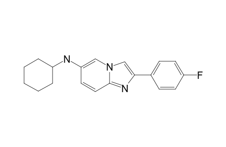 6-(CYCLOHEXYLAMINO)-2-(4-FLUOROPHENYL)-IMIDAZO-[1,2-A]-PYRIDINE