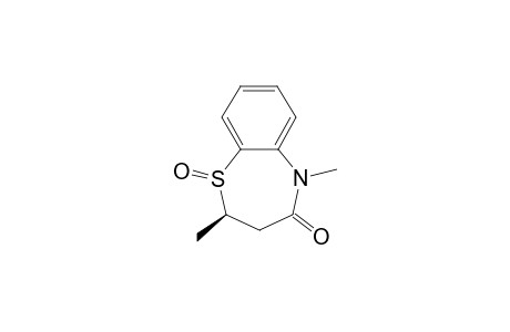 trans-(R)-2,3,4,5-Tetrahydro-2,5-dimethyl-4-oxo-1,5-benzothiazepin-1-oxide