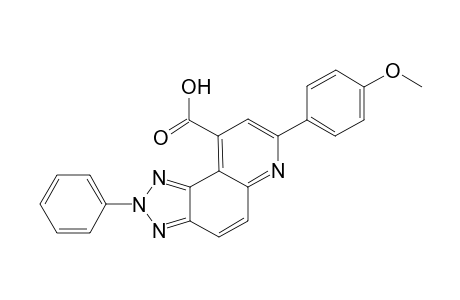 7-(4-Methoxyphenyl)-2-phenyl-2H-[1,2,3]triazolo[4,5-f]quinoline-9-carboxylic acid