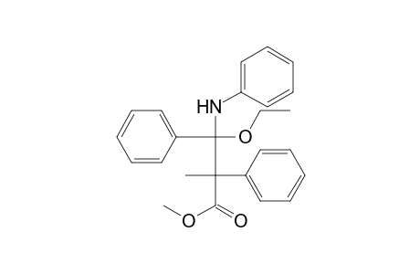 Methyl 3-ethoxy-2-methyl-2,3-diphenyl-3-phenylaminopropanoate