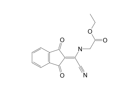 Glycine, N-[cyano(1,3-dihydro-1,3-dioxo-2H-inden-2-ylidene)methyl]-, ethyl ester