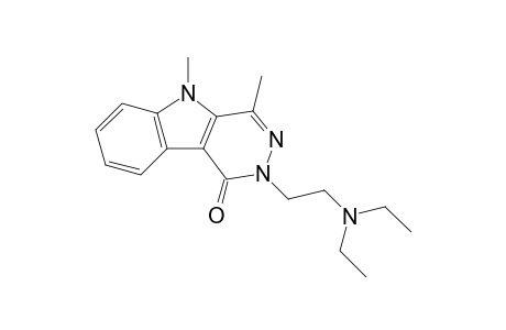 2-[2-(Diethylamino)ethyl]-4,5-dimethyl-2,5-dihydro-1H-pyridazino[4,5-b]indol-1-one