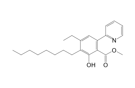 Methyl 2-Hydroxy-4-ethyl-3-octyl-6-(pyrid-2-yl)benzoate