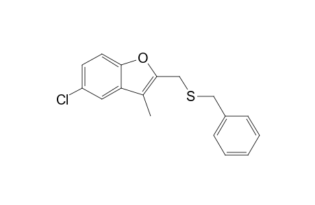 2-[(Benzylsulfanyl)methyl]-5-chloro-3-methylbenzofuran