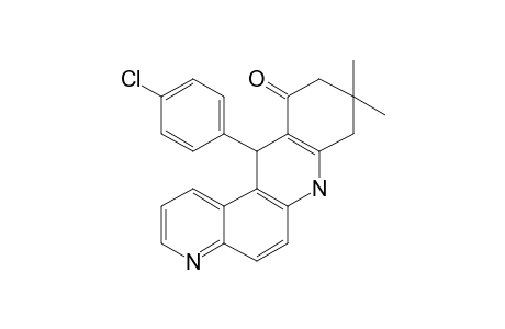 7H-Benzo[b][4,7]phenanthrolin-11-one, 12-(4-chlorophenyl)-9,9-dimethyl-8,9,10,12-tetrahydro-