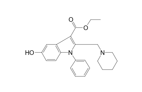 Ethyl 5-hydroxy-1-phenyl-2-(1-piperidinylmethyl)-1H-indole-3-carboxylate