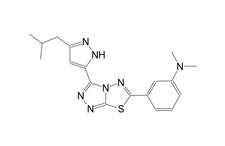 benzenamine, N,N-dimethyl-3-[3-[3-(2-methylpropyl)-1H-pyrazol-5-yl][1,2,4]triazolo[3,4-b][1,3,4]thiadiazol-6-yl]-