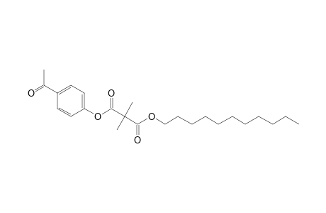 Dimethylmalonic acid, 4-acetylphenyl undecyl ester