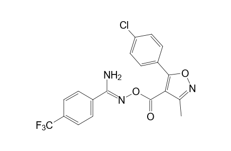 O-{[5-(p-chlorophenyl)-3-methyl-4-isoxazolyl]carbonyl}-alpha,alpha,alpha-trifluoro-p-toluamidoxime