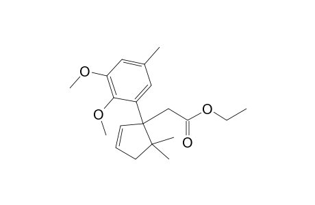 2-[1-(2,3-dimethoxy-5-methyl-phenyl)-5,5-dimethyl-cyclopent-2-en-1-yl]acetic acid ethyl ester