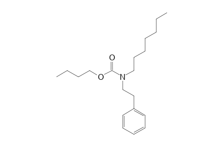 Carbonic acid, monoamide, N-(2-phenylethyl)-N-heptyl-, butyl ester