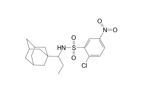 N-[1-(1-adamantyl)propyl]-2-chloranyl-5-nitro-benzenesulfonamide