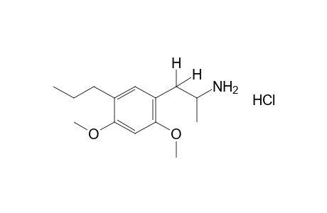 2,4-dimethoxy-alpha-methyl-5-propylphenethylamine, hydrochloride