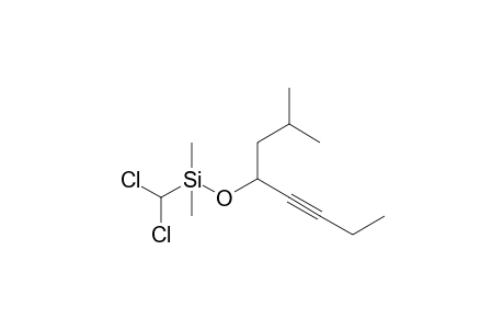 4-(Dichloromethyl)dimethylsilyloxy-2-methyloct-5-yne