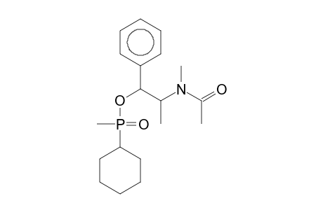 2-[Acetyl(methyl)amino]-1-phenylpropyl cyclohexyl(methyl)phosphinate