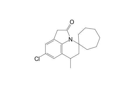 6-Methyl-8-chloro-2-oxo-1,2,5,6-tetrahydro-4H-spiro[pyrrolo[3,2,1-ij]quinoline-4,1'-cycloheptane]