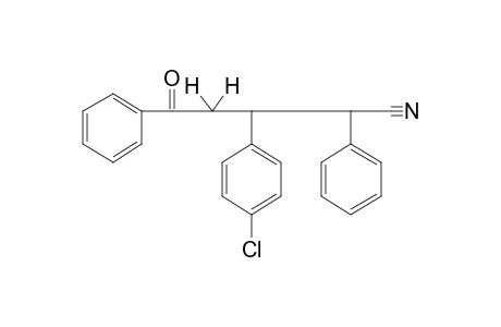 4-BENZOYL-3-(p-CHLOROPHENYL)-2-PHENYLBUTYRONITRILE