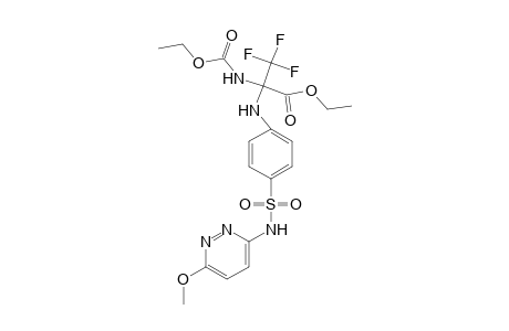 Ethyl 2-(ethoxycarbonylamino)-3,3,3-trifluoro-2-[4-(6-methoxypyridazin-3-ylsulfamoyl)anilino]propionate