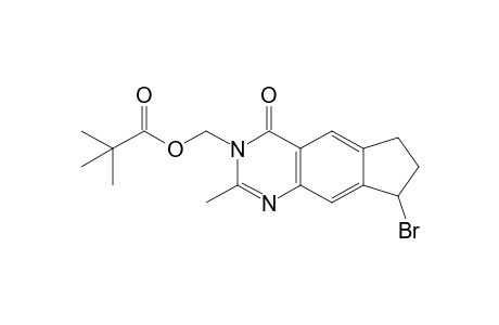 8-Bromo-2-methyl-3-pivaloyloxymethyl-3,4,7,8-tetrahydro-6H-cyclopenta[g]quinazolin-4-one