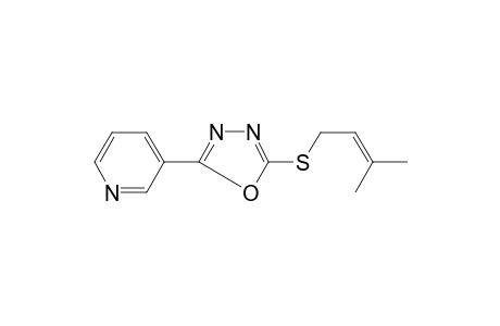 3-[5-(3-Methyl-but-2-enylsulfanyl)-[1,3,4]oxadiazol-2-yl]-pyridine