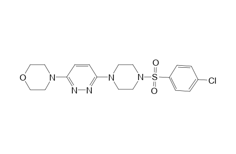 4-(6-{4-[(4-chlorophenyl)sulfonyl]-1-piperazinyl}-3-pyridazinyl)morpholine