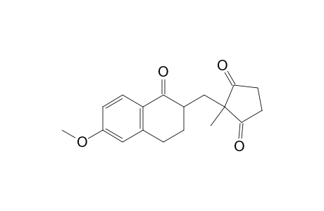 6-Methoxy-2-[(1'-methyl-2',5'-dioxocyclopentyl)methyl]-3,4-dihydronaphthalen-1(2H)-one