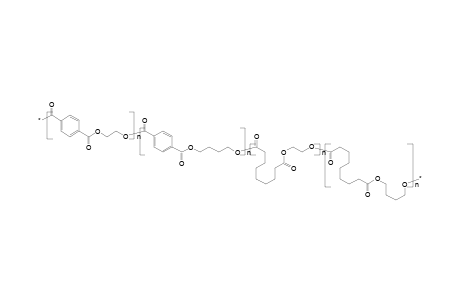 Copolyester from ethylene glycol and 1,4-butanediol  (7:3) with terephthalic and azelaic acids