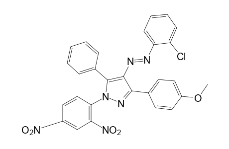 4-[(o-Chlorophenyl)azo]-1-(2,4-dinitrophenyl)-3-(p-methoxyphenyl)-5-phenylpyrazole