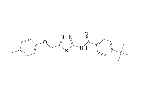 4-tert-butyl-N-{5-[(4-methylphenoxy)methyl]-1,3,4-thiadiazol-2-yl}benzamide