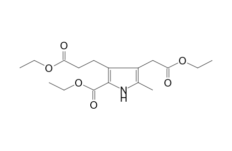 3-ETHOXYCARBONYLETHYL-4-ETHOXYCARBONYLMETHYL-5-METHYL-PYRROL-2-CARBONSAEUREETHYLESTER