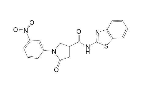 N-(1,3-benzothiazol-2-yl)-1-(3-nitrophenyl)-5-oxidanylidene-pyrrolidine-3-carboxamide