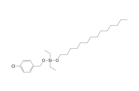 Silane, diethyl(4-chlorobenzyloxy)tetradecyloxy-