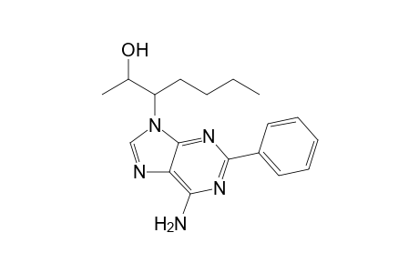 6-Amino-9-(2-hydroxy-3-heptyl)-2-phenylpurine