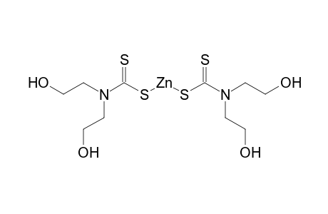 bis(2-hydroxyethyl)dithiocarbamic acid, zinc salt
