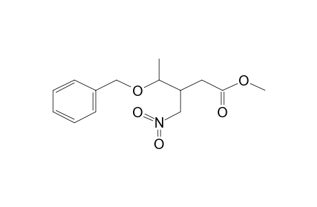 4-Benzyloxy-3-nitromethyl-pentanoic acid, methyl ester