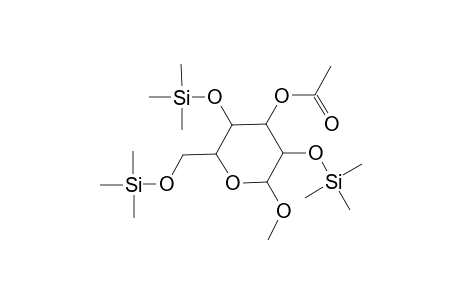 Methyl 3-O-acetyl-2,4,6-tris-O-(trimethylsilyl)hexopyranoside