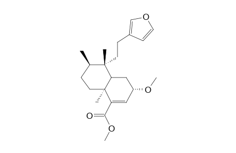 15,16-Epoxy-2-hydroxy-3,13(16),14-clerodatrien-18-oic acid, 2me derivative