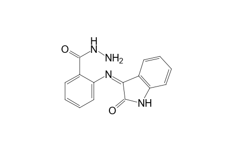 N-(2-oxo-3-indolinylidene)anthranilic acid, hydrazide