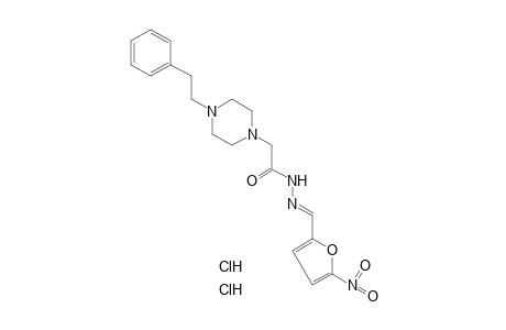 4-phenethyl-1-piperazineacetic acid, (5-nitrofurfurylidene)hydrazide, dihydrochloride