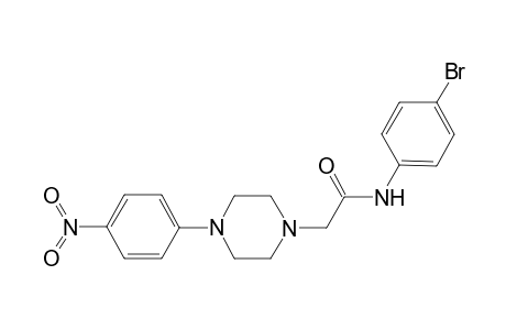 N-(4-bromophenyl)-2-[4-(4-nitrophenyl)-1-piperazinyl]acetamide