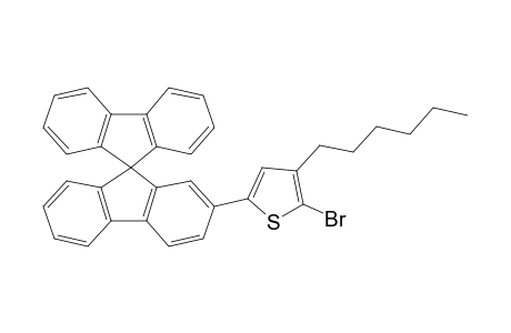 2-Bromanyl-3-hexyl-5-(9,9'-spirobi[fluorene]-2-yl)thiophene