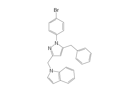 1-((5-Benzyl-1-(4-bromophenyl)-1H-pyrazol-3-yl)methyl)-1H-indole