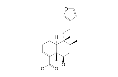 (4aS,5R,6S,8R,8aS)-5-[2-(3-furanyl)ethyl]-8-hydroxy-5,6,8a-trimethyl-3,4,4a,6,7,8-hexahydronaphthalene-1-carboxylic acid