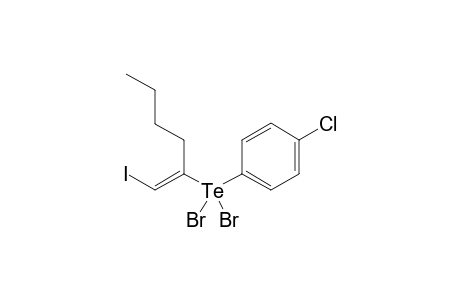 (E)-(2-Iodo-1-butyl)vinyl-4-chlorophenyltellurium dibromide