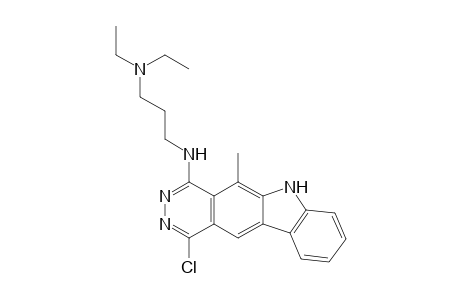 1-Chloro-4-[3-(diethylamino)propylamino]-5-methyl-6H-pyridazino[4,5-b]carbazole