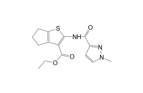 ethyl 2-{[(1-methyl-1H-pyrazol-3-yl)carbonyl]amino}-5,6-dihydro-4H-cyclopenta[b]thiophene-3-carboxylate