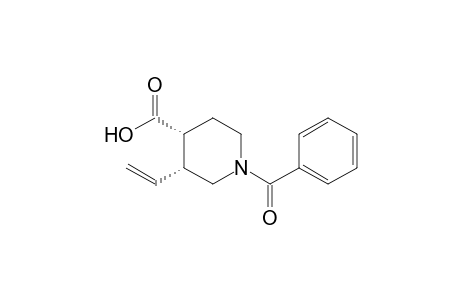 4-Piperidinecarboxylic acid, 1-benzoyl-3-ethenyl-, cis-(.+-.)-