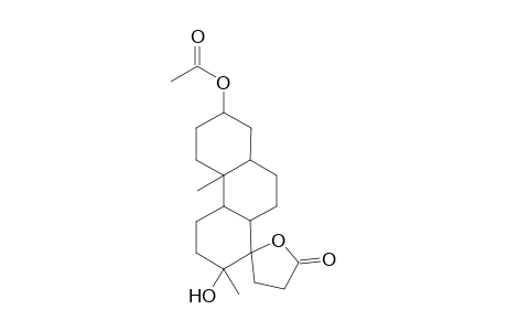 (4a,7-dimethyl-7-oxidanyl-5'-oxidanylidene-spiro[2,3,4,4b,5,6,8a,9,10,10a-decahydro-1H-phenanthrene-8,2'-oxolane]-2-yl) ethanoate