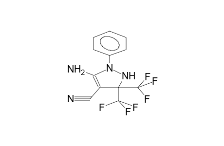 5-AMINO-4-CYANO-3,3-BIS(TRIFLUOROMETHYL)-1-PHENYL-4-PYRAZOLINE