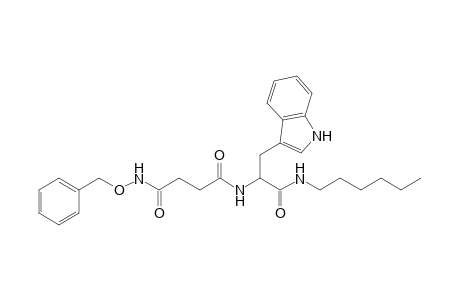 N'1-(Benzyloxy)-N'4-[1-(hexylcarbamoyl)-2-(1H-indol-3-yl)ethyl]succinamide